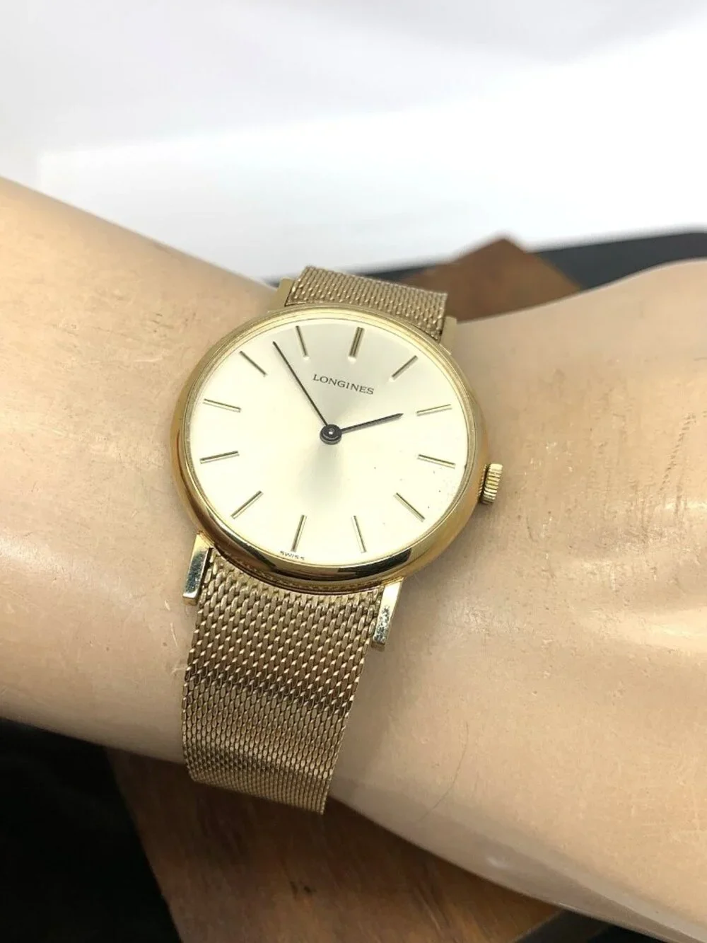 Longines Men's Watch 1970'S Vintage 528 Swiss Manual Wind Gold Stainless Steel